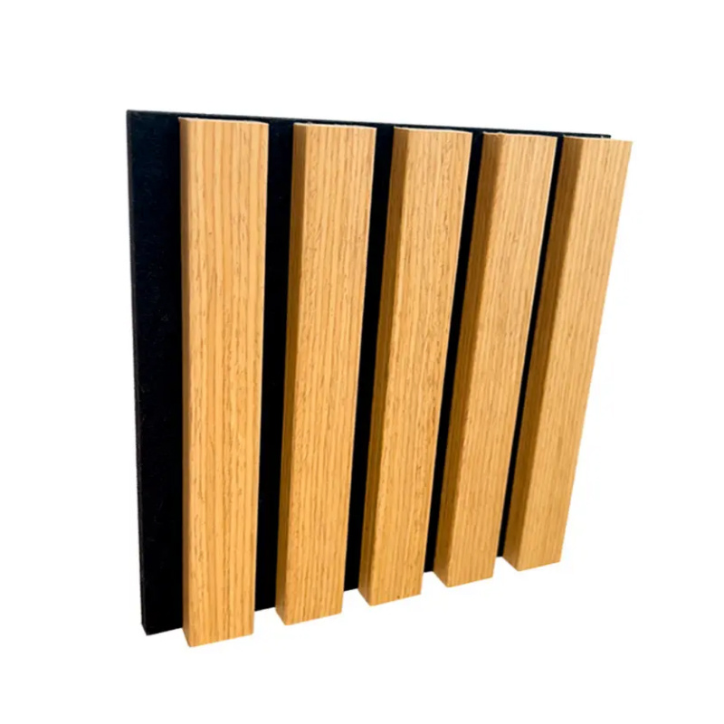Modern Interior Wall Decoration Acoustic Slat Panel Wooden Sound Isolation Acoustic Wall Panel Ceiling Panel