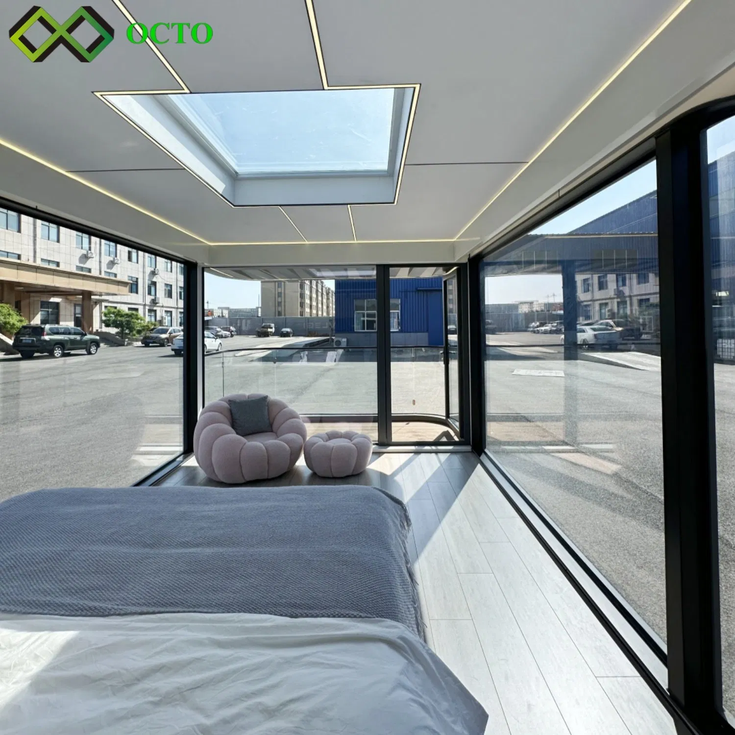 Mobile Convenience Store for Tourist Attractions 38sqm Jeju-Do Prefab Space House