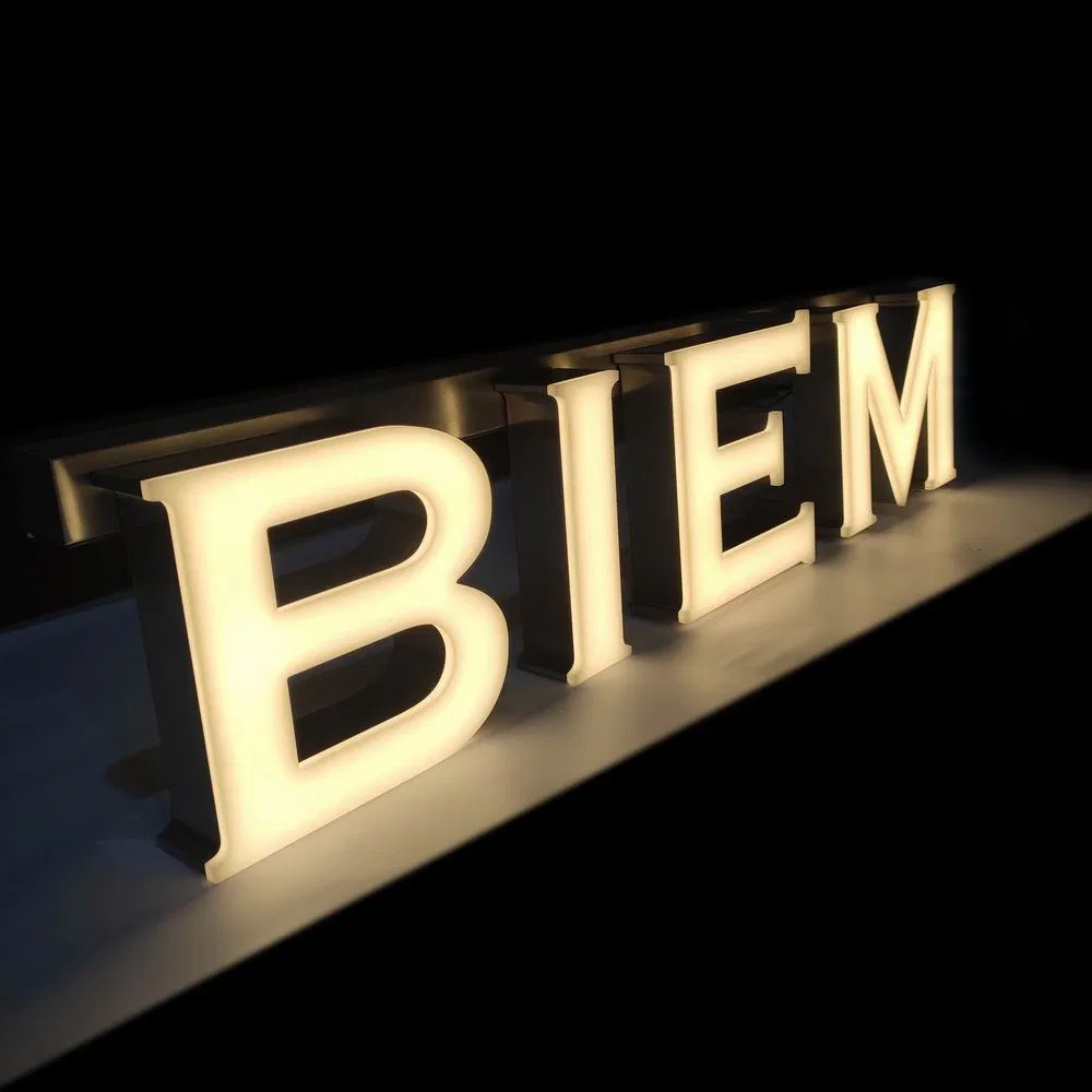 Custom Warm White LED Alphabet Letter Sign for Store
