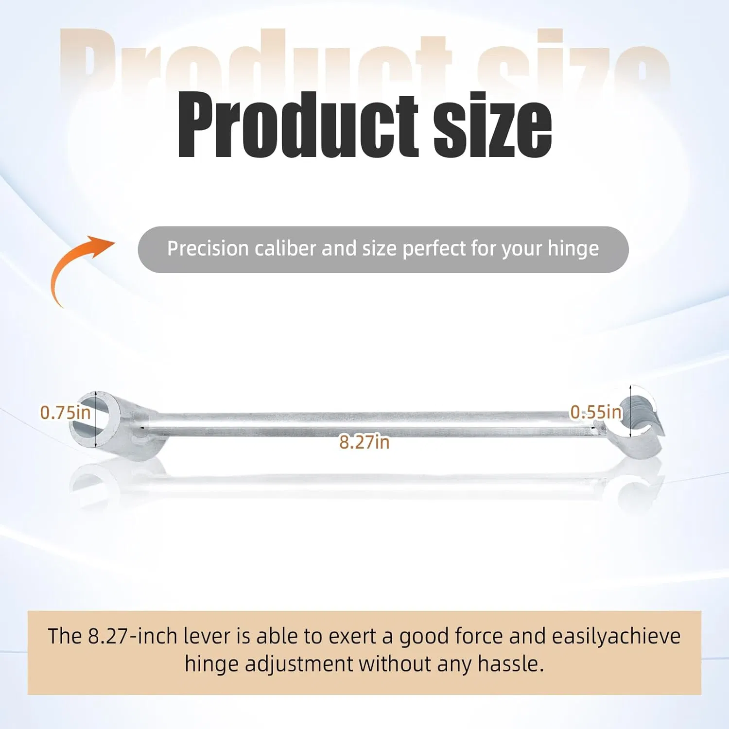 Door Hinge Adjustment Tool, 14-19mm Hinges Gap Adjusting Wrench