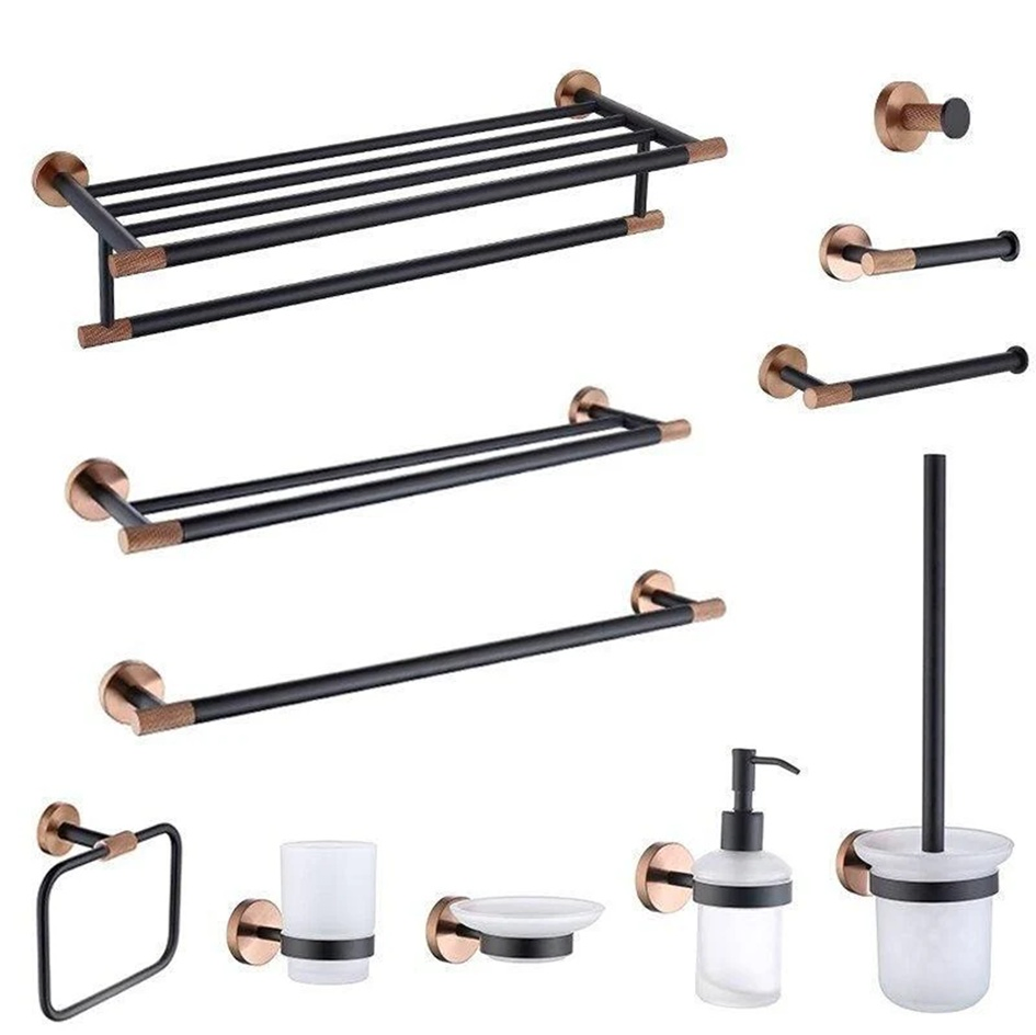 Hotel Gold Bath Fittings Rack Hook Stainless Steel Furniture Bathroom Hardware Accessories