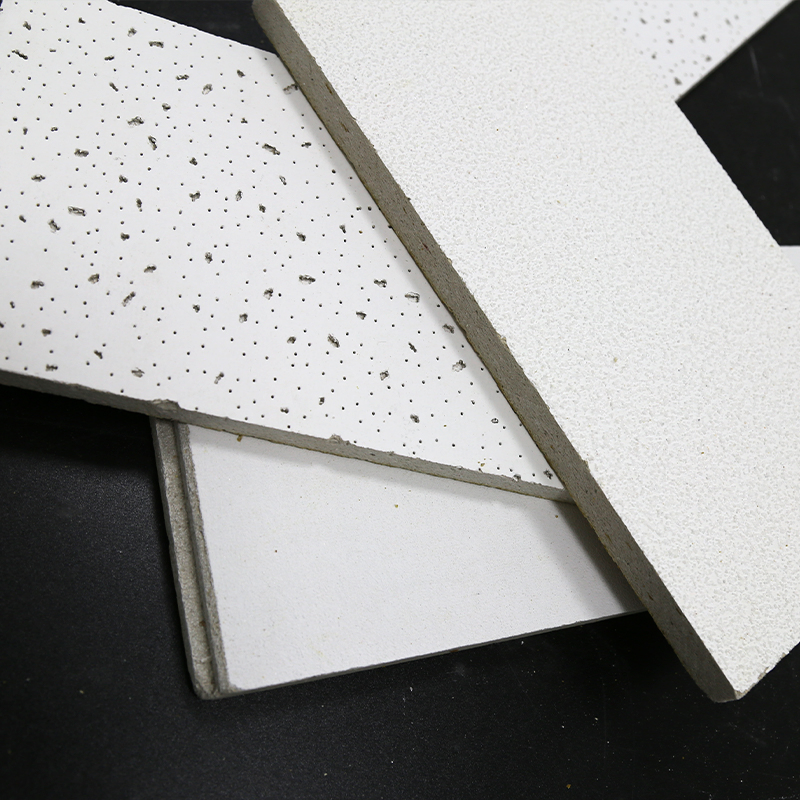 High Nrc Noise-Reducing Mineral Fiber Board 603X603mm Stylish Acoustic Ceiling Tile