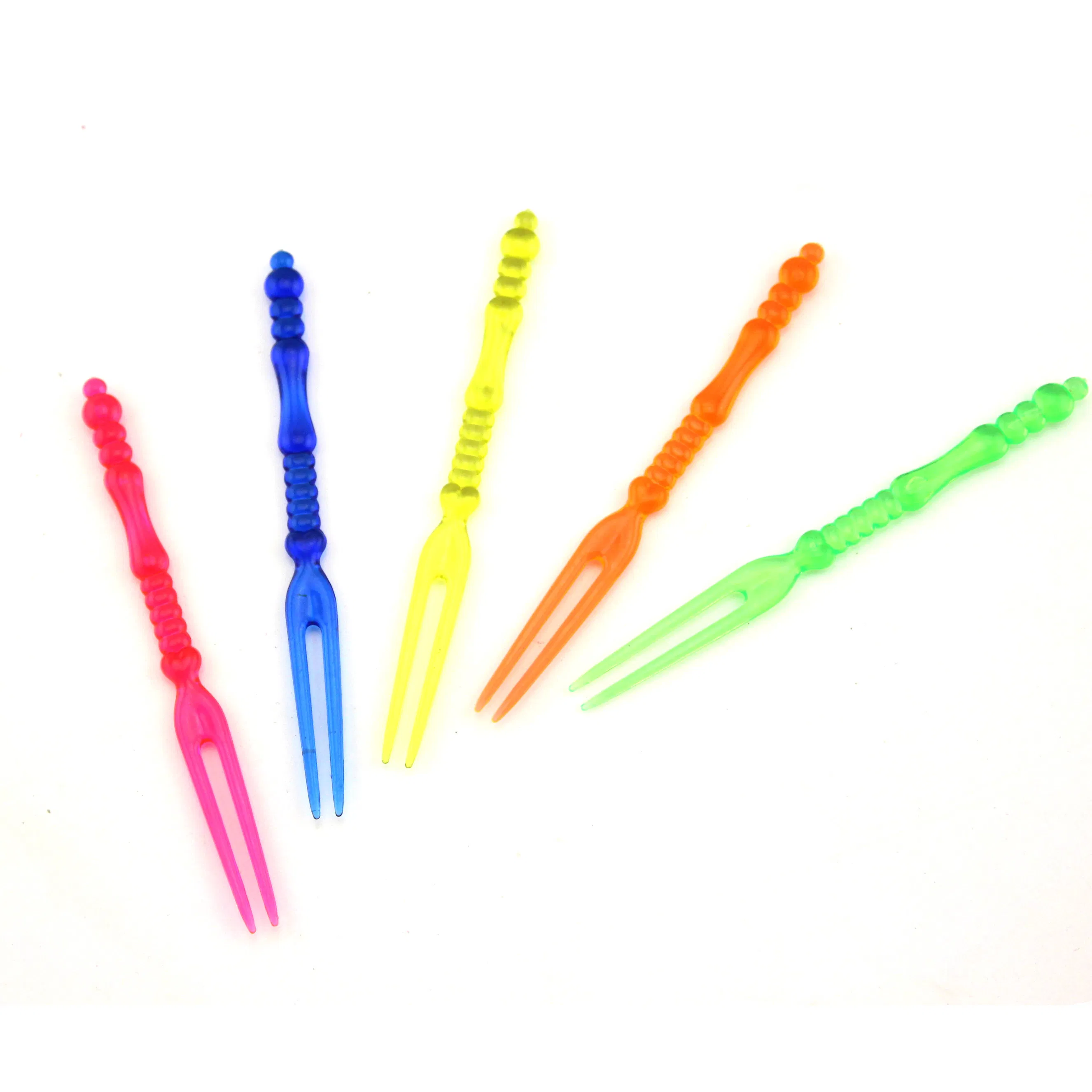 Creative Cartoon Fruit Toothpick Forks Snacks Dessert Food Picks Plastic Fruit Stick