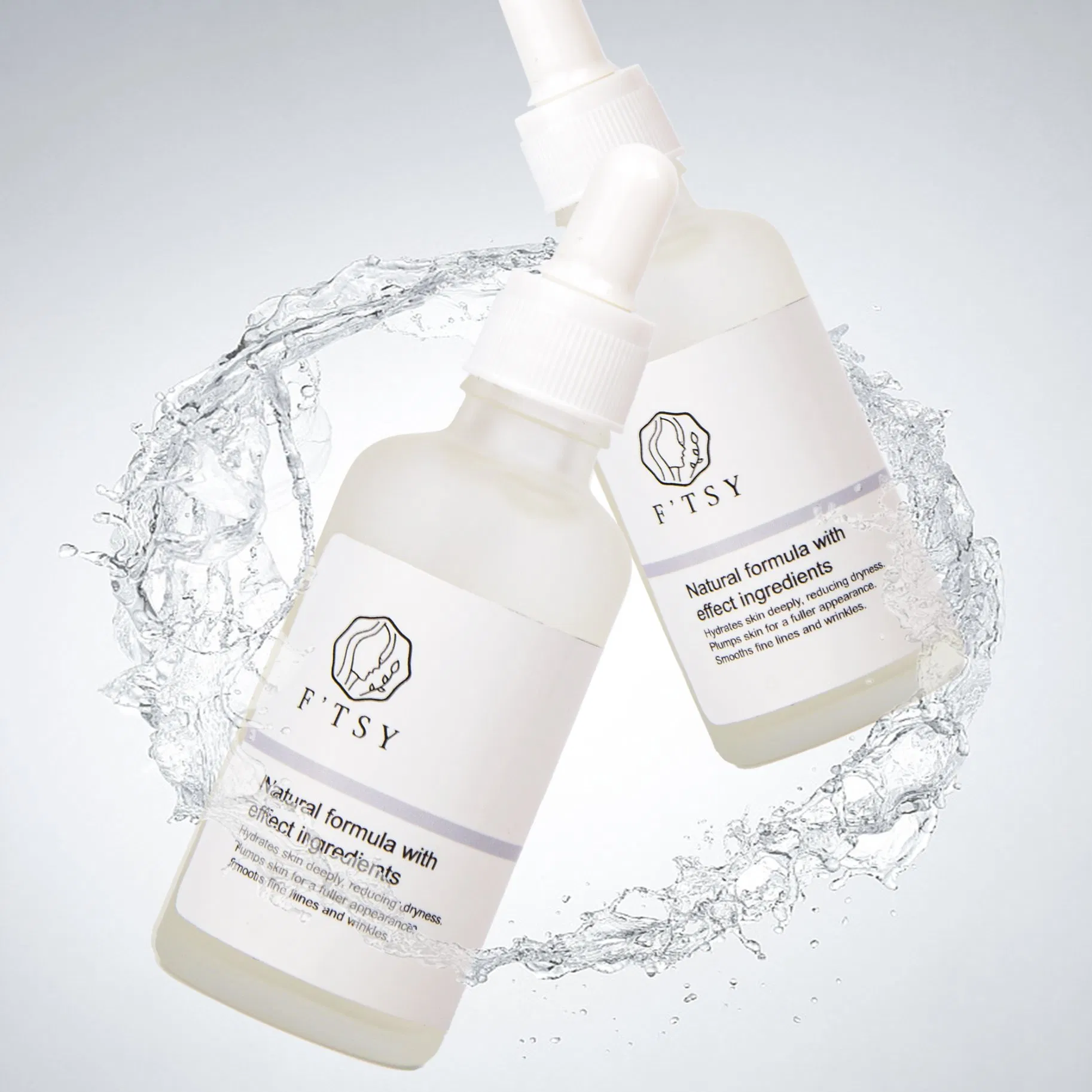 Private Label Natural Formula with Effect Ingredients Anti-Aging Collagen Aloe Vera Face Serum