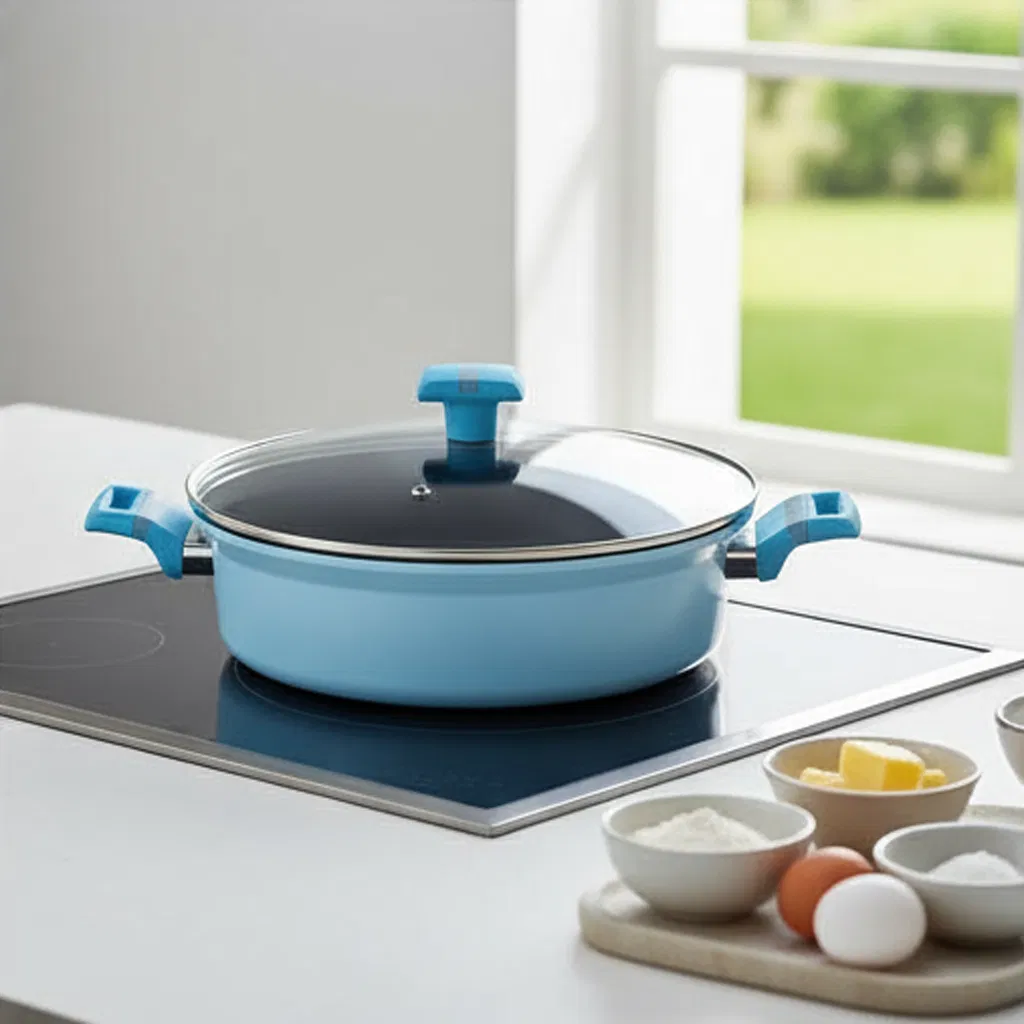 Wholesale Smart Design 28*8.5cm Shallow Casserole Stock Pot