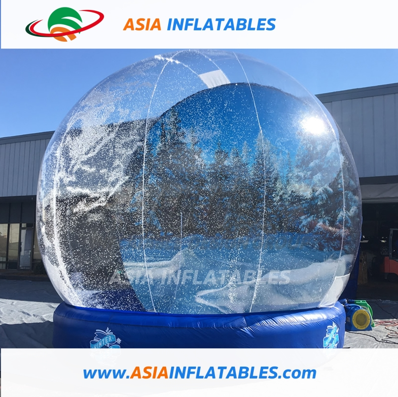 Large Inflatable Christmas Crystal Snow Globe for Christmas