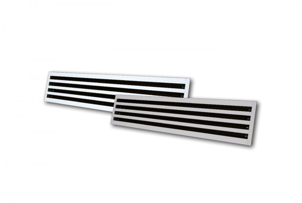 Ceiling Mounted Sprayed Aluminum Linear Slot Diffuser with Adjustable Blades