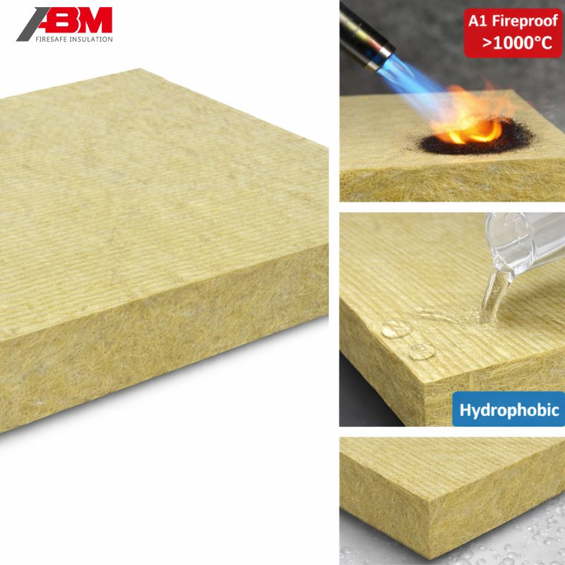Abm® Frl 120kg/M³ High Density Thermal Insulation Rock Wool Lamella with Non-Combustible A1 Rating