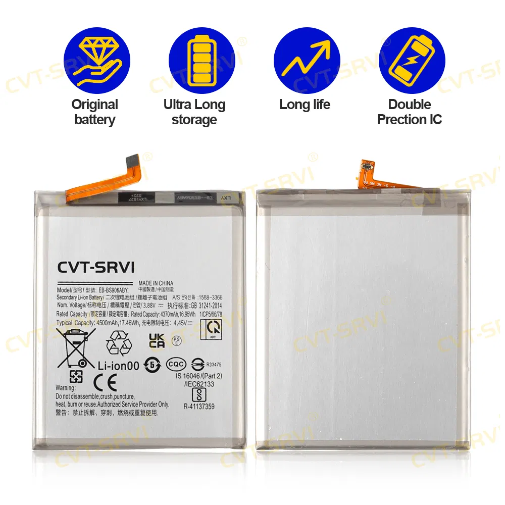Оригинальный аккумулятор CVT для Samsung S22 Plus, S23 Fe, S24 Ultra