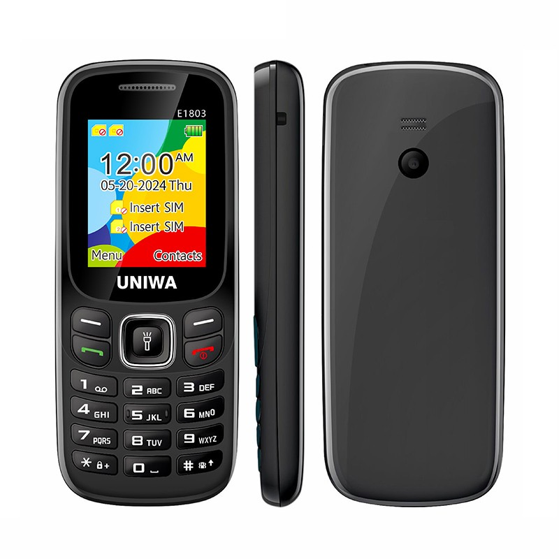 Кнопочный телефон Uniwa E1803, 1.77 дюйма, 2 SIM
