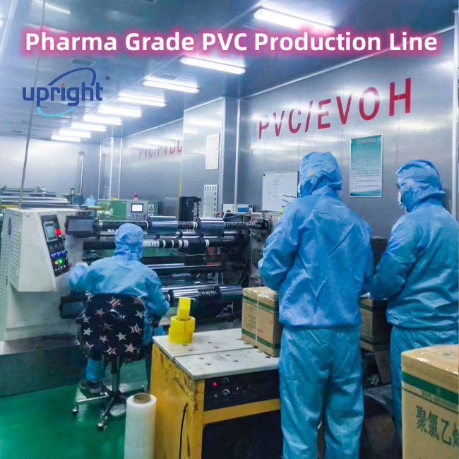 Upright 200 Micron Rigid Transparent PVC Sheet for Thermoforming and Vacummforming