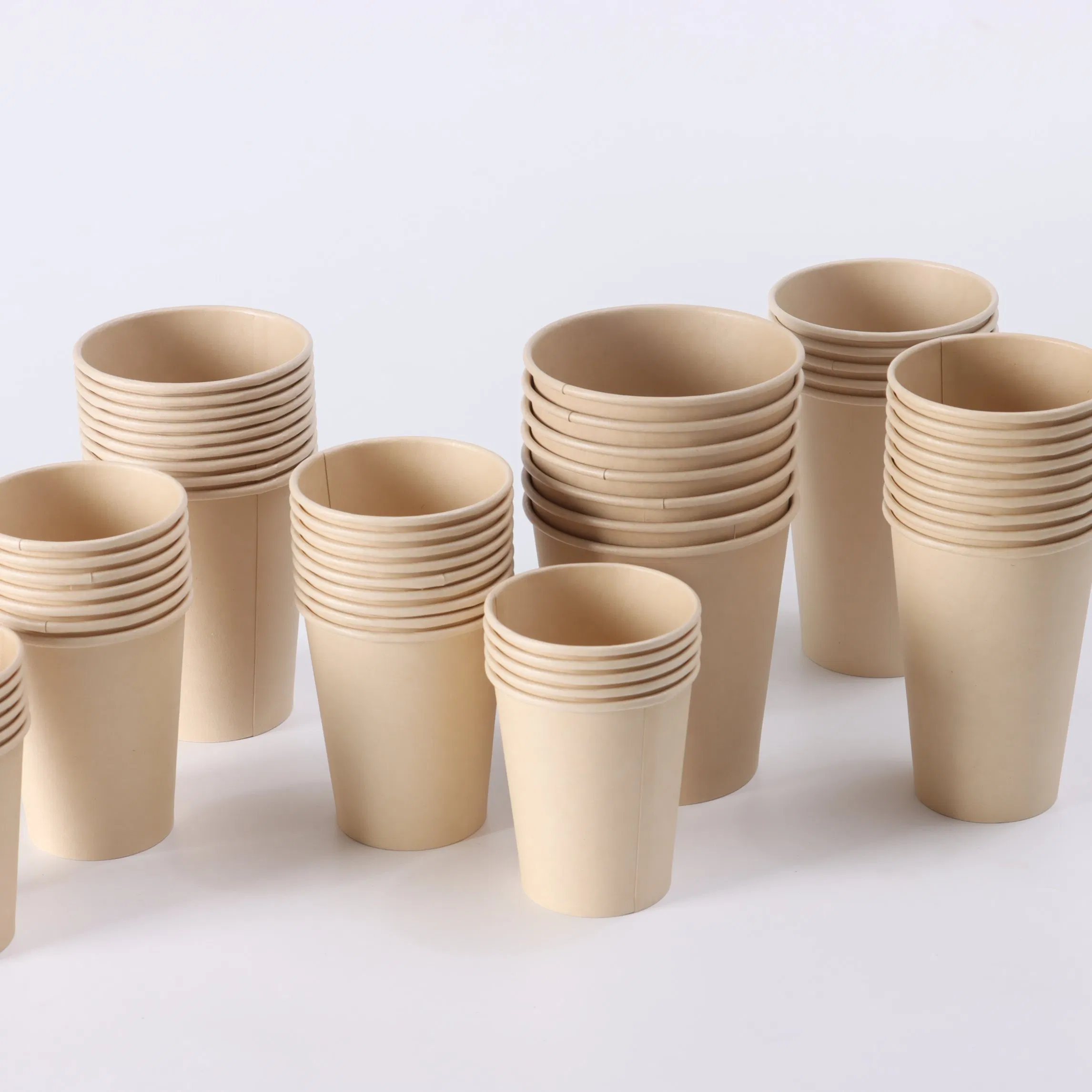 Бамбуковая бумажная чашка для кофе и чая, 16 унций