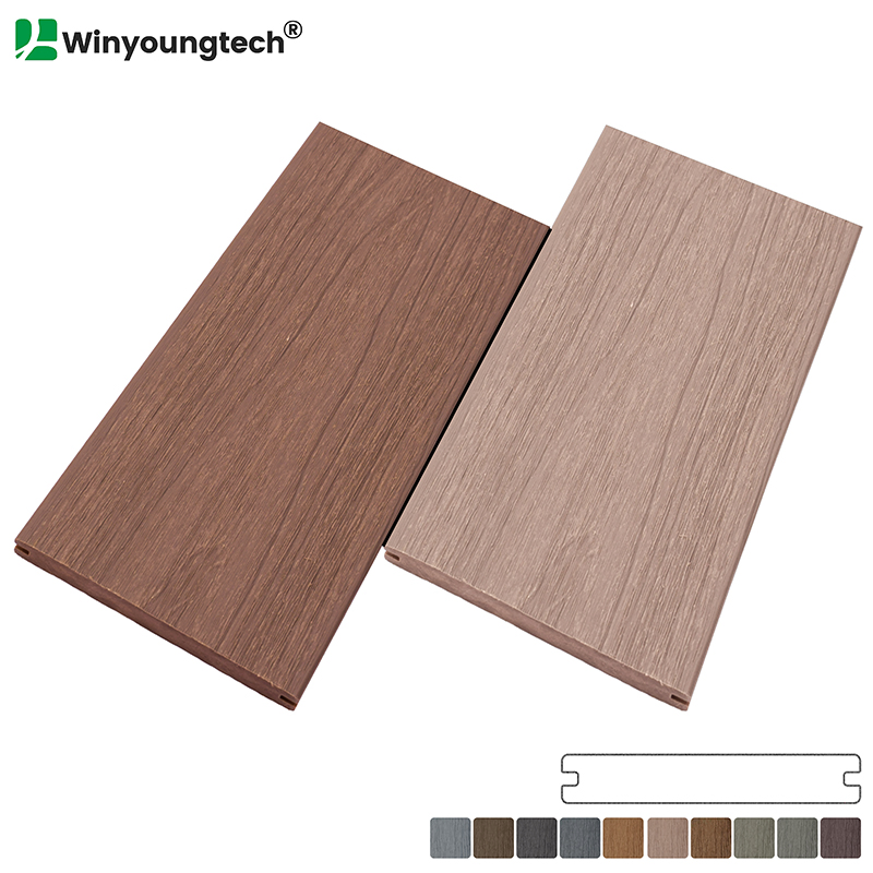 Двухцветная композитная доска WPC для террас 2025