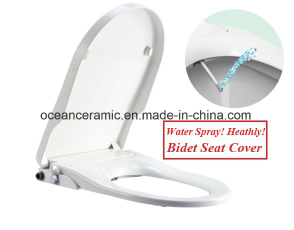 Ts-1001b Round Shape, Small Toilet Seat, Non-Electronic Bidet Seat Cover