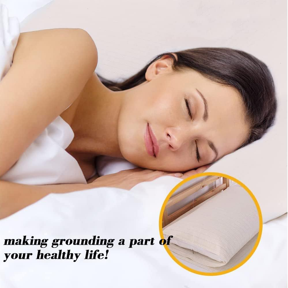 100% Pure Silver Fiber Earth Grounding Flat Sheets for Wellness Customized Queen Size