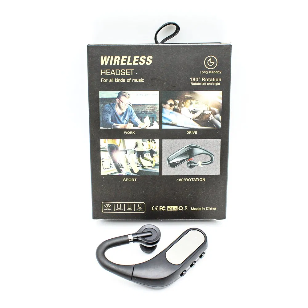 2024 New Tws Kj10 Bt Headset 5.0 Single Mobile Phone Wireless Smart Headset Suitable Sports Waterproof for Mobile Phone