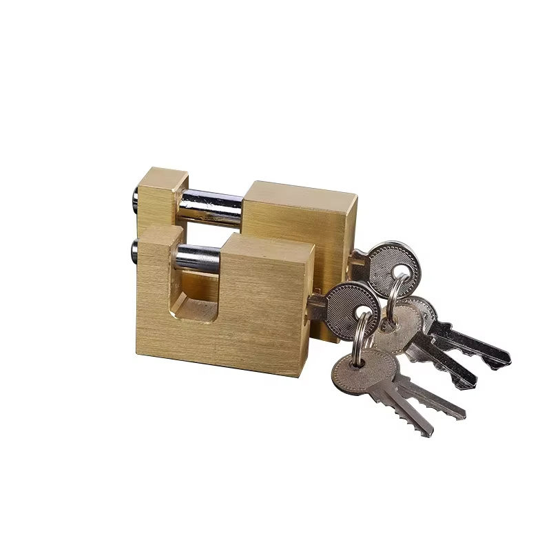 Premium Custom Waterproof Padlock Copper Core Rectangular Brass Security Lock