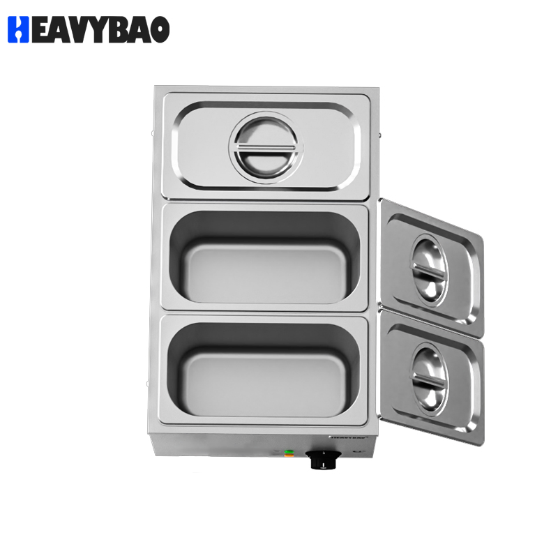 Heavybao Commercial Restaurant Buffet Supplies Electric Stainless Steel Food Warmer Bain Marie