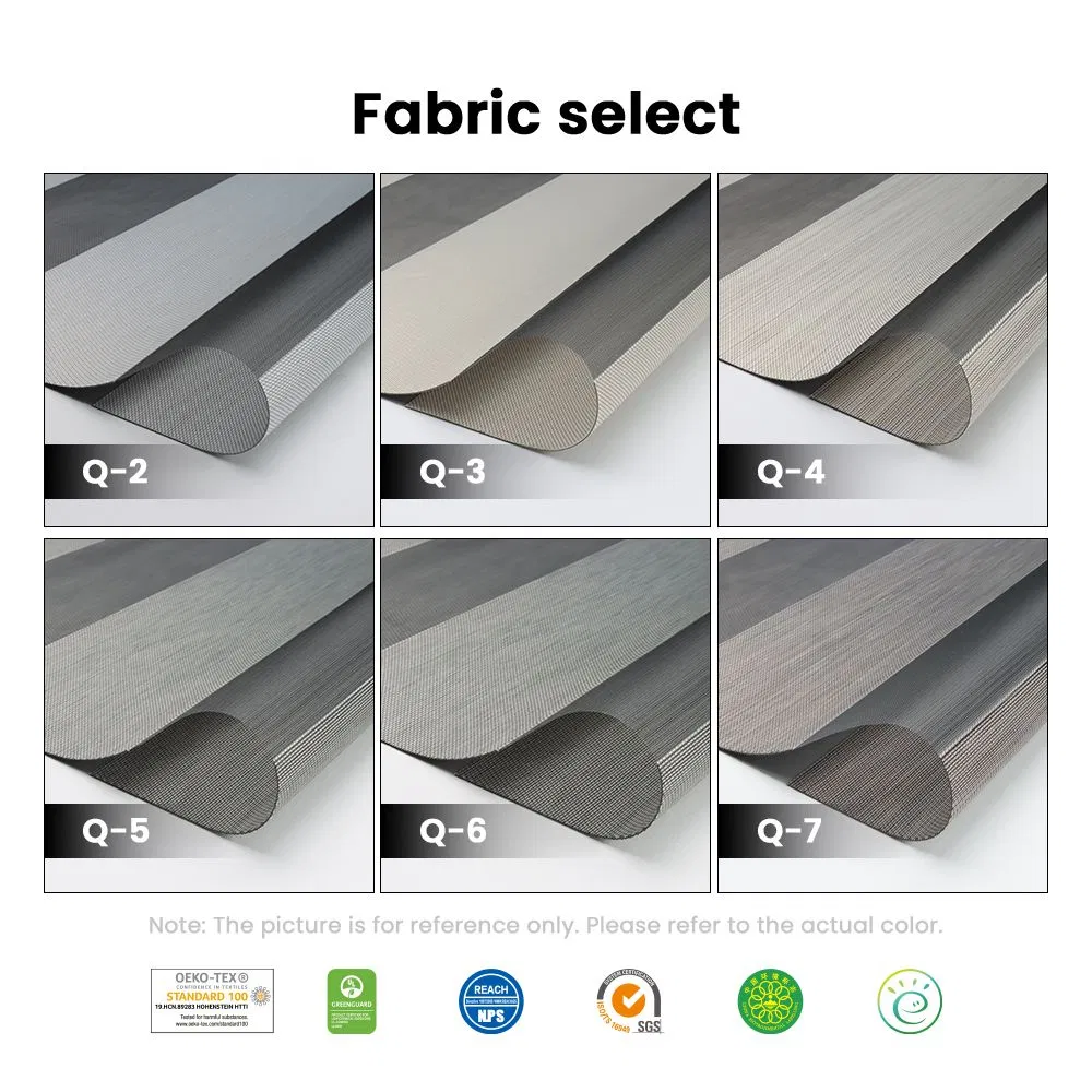 Day/Night Automated Waterproof Electric/Motorized Roller Window Blinds Sunshade Commercial/Residential Zebra Fabric