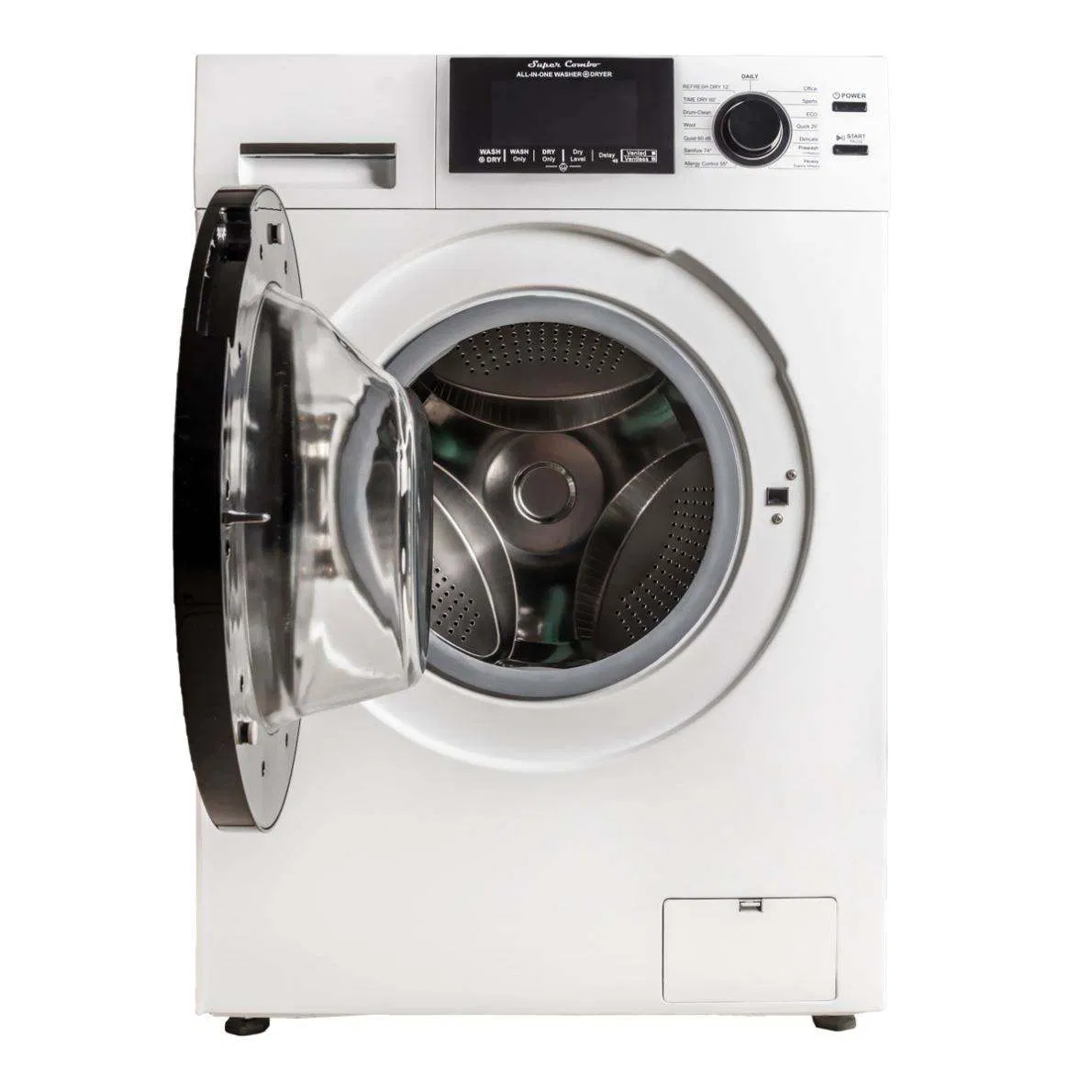12kg Factory Made Electronic LCD Display Home Clothes Cleaning Washing Machine Dryer