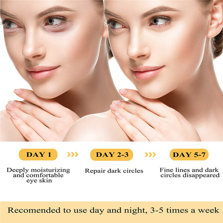 OEM/ODM 24K Gold Under Eye Mask for Fine Lines and Wrinkles Treatment