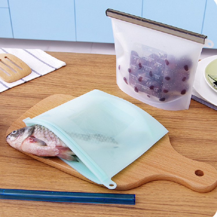 Dishwasher Safe Reusable Bags, Leakproof Reusable Freezer Bags, BPA Free Food Storage Bags for Lunch Marinate Food Travel