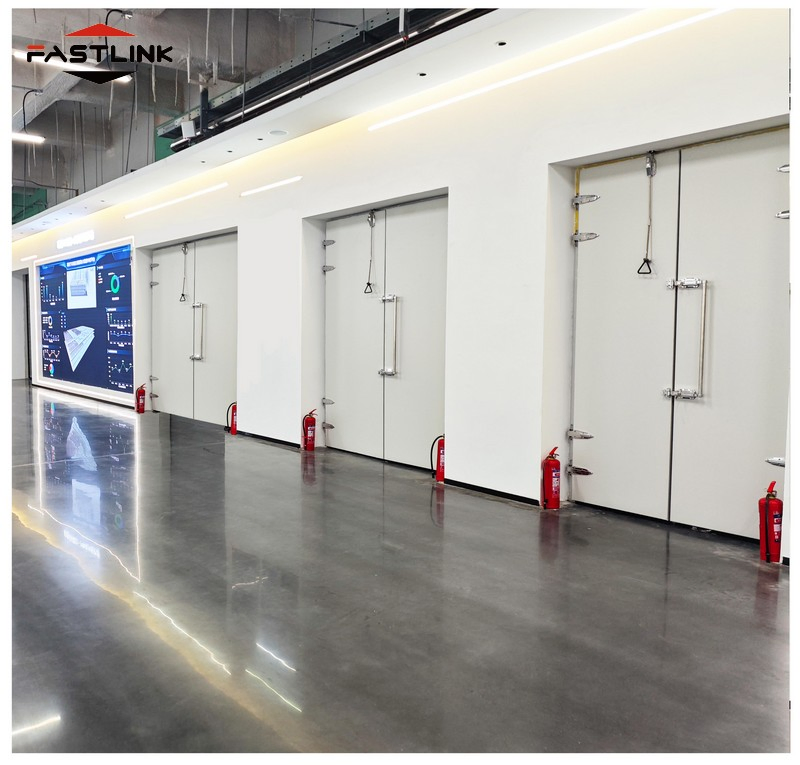 Fastlink New Product Cold-Storage Industry 100/150mm Stainless Steel 3p 380V 50/60Hz Industrial Style Cold-Storage Sliding Doors