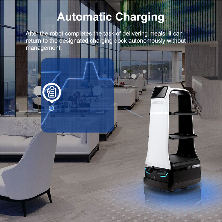Padbot W3s Delivery Robot Commercial Hotel KTV Smart Delivery Robots