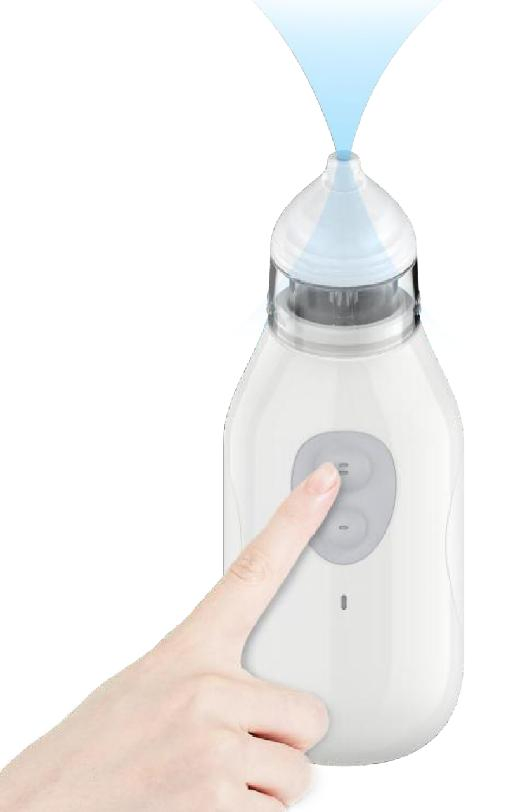 Music Function Anti Backflow Soft Silicone Tip Nasal Aspirator for Babies