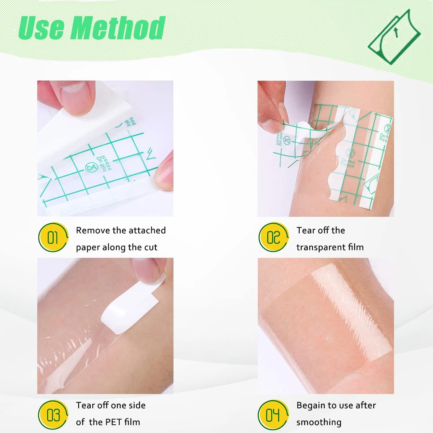 Disposable Adhesive Transparent Tape Palette for Makeup Cosmetic Mixing Palette Tools for Women Daily Use