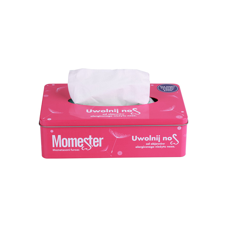 American Leather Tissue Box Nordic Drawer Paper Metal Tissue Holder Classical Modern Soft Tea Table Decoration