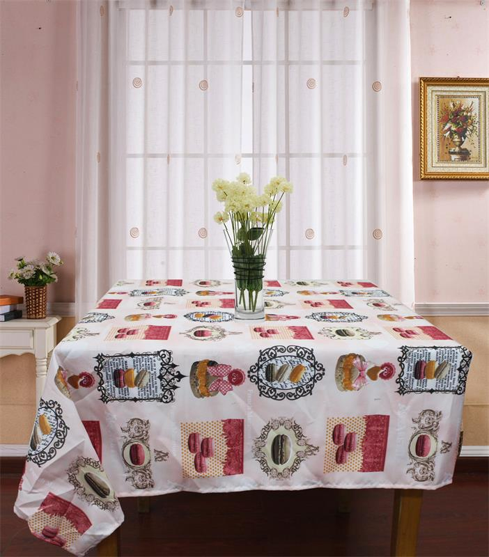 100% Polyester Custom Printed Design Tablecloth/Runner Manufacturer