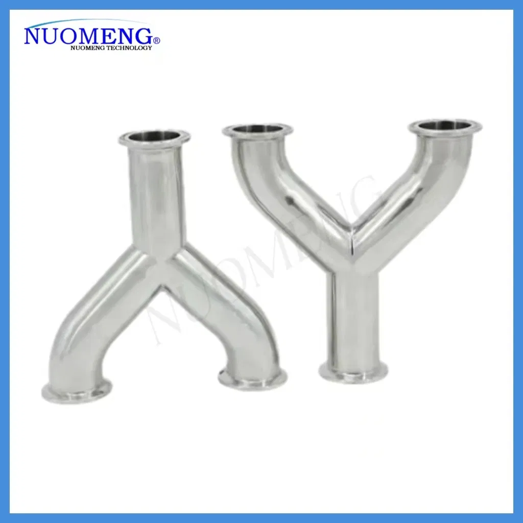 Sanitary Stainless Steel 135 Degree Clamped Y Type Tee
