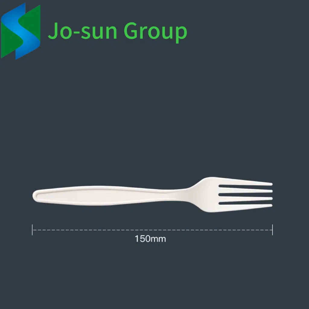Jo-Sun Eco Friendly Biodegradable Disposable Cornstarch Cornstarch Fork and Spoon