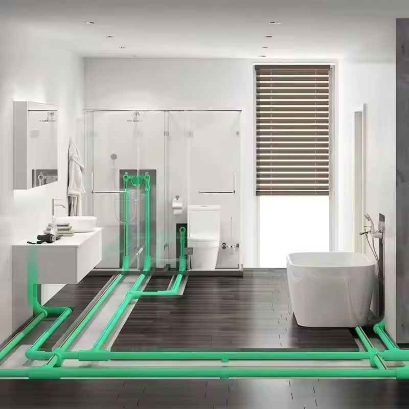 Ifan Professional Supply Green PPR Pipe Fitting New Design DIN 8077/8078 20-63mm PPR Plumbing Fittings in Iraq