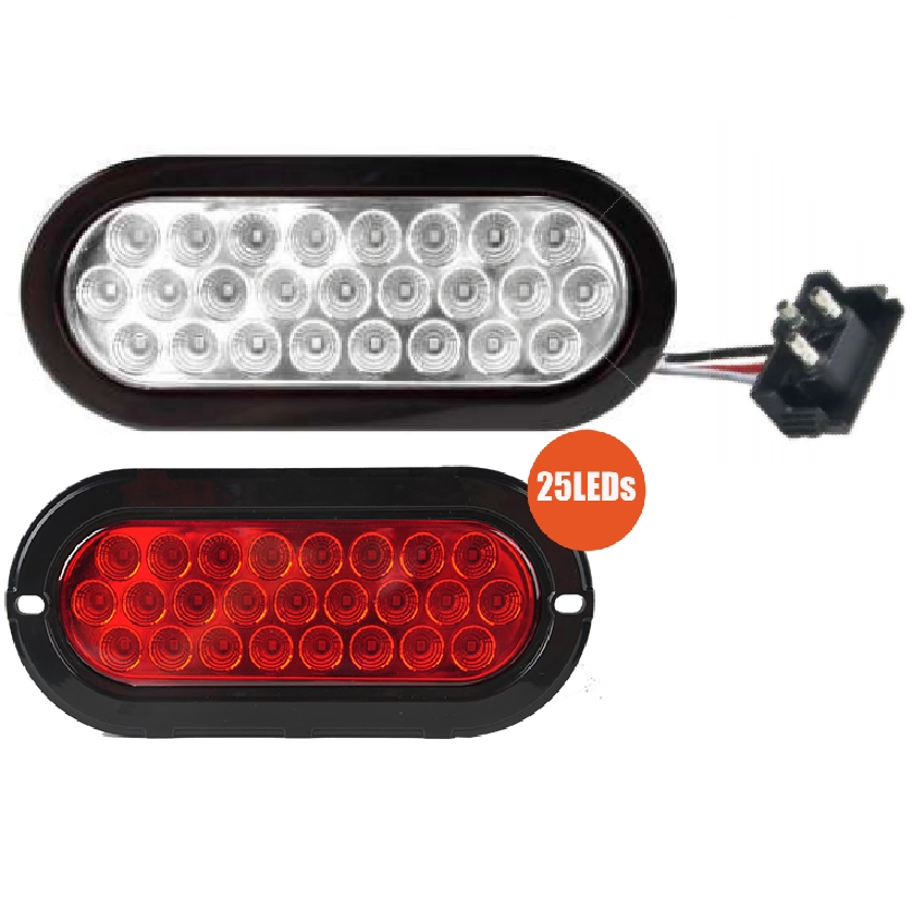 Светодиодный фонарь для трейлера 24V, овальный