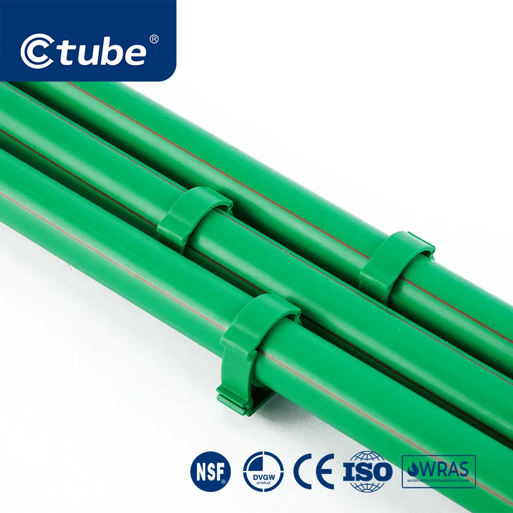 Ctube Plastic PPR Pipe Clips Corrosion Resistant Pipe Supports