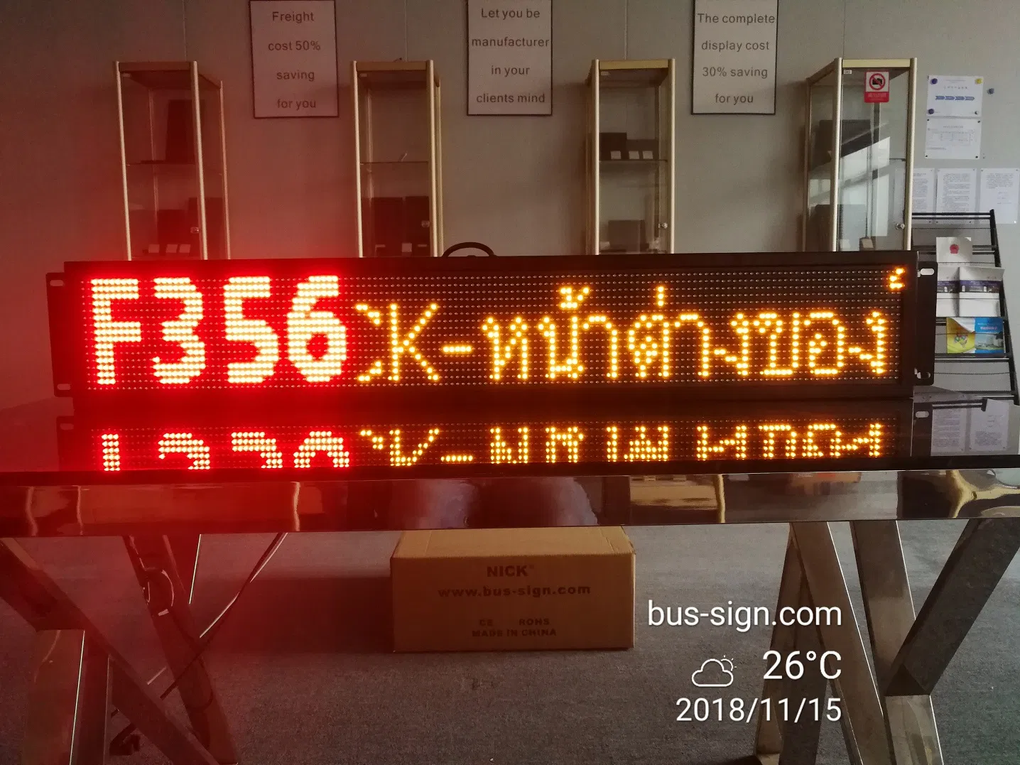 Outdoor LED Bus Destination Board LED Sign for Sale