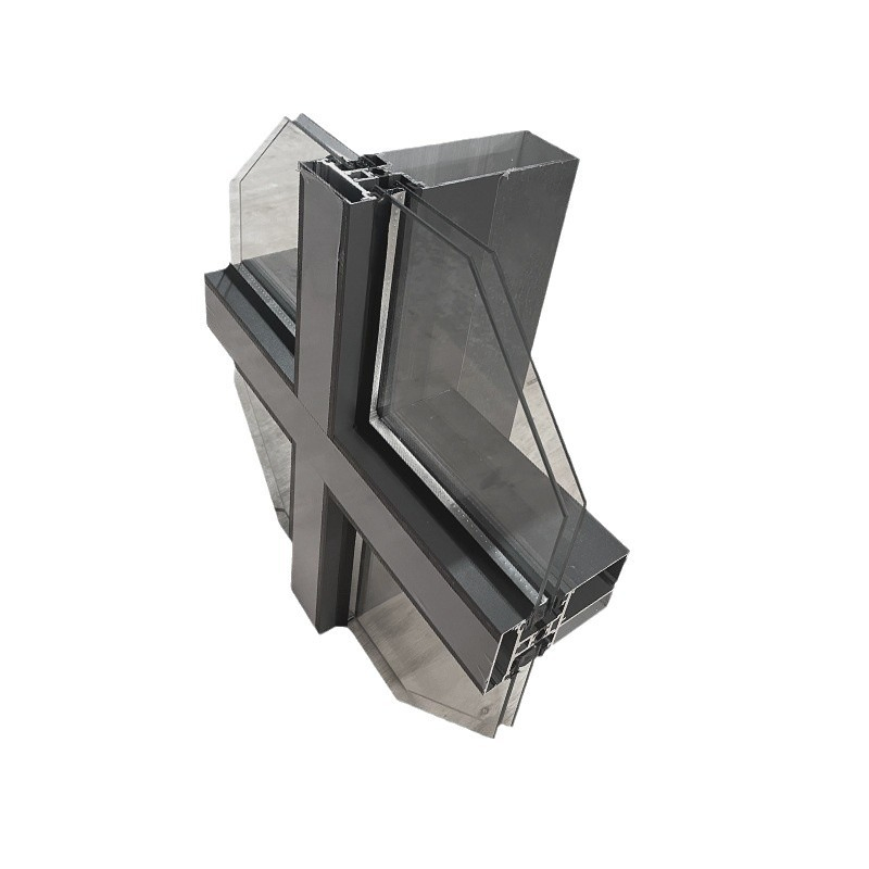 Aluminum Alloy Glass Exterior Wall Building Office Building Unit Glass Curtain Wall Profile