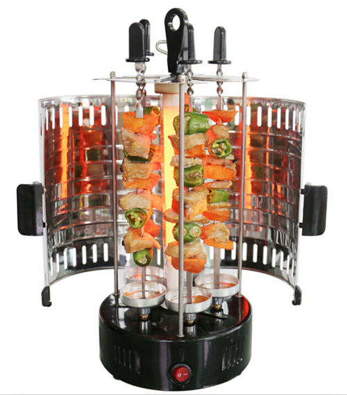 Electric Vertical Kebob BBQ Grill Spit Rotisserie