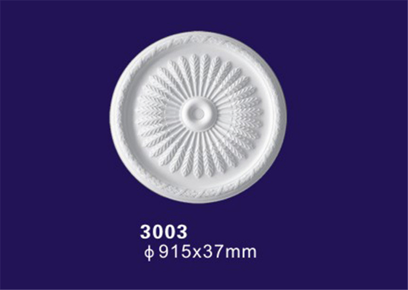 Painted Color Decorative PU Ceiling Medallion / Ceiling Dome for House