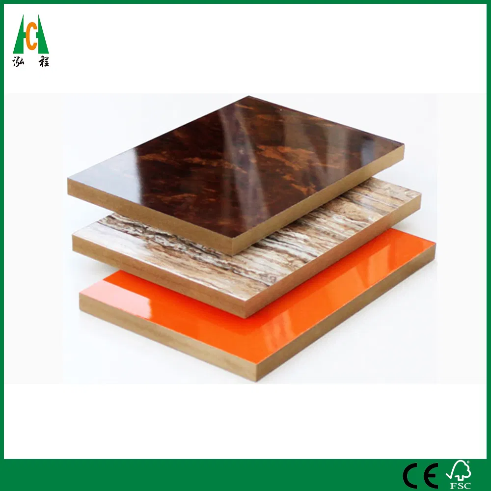 High Glossy Pure Color MDF UV Board E1 Glue for Decorative Board
