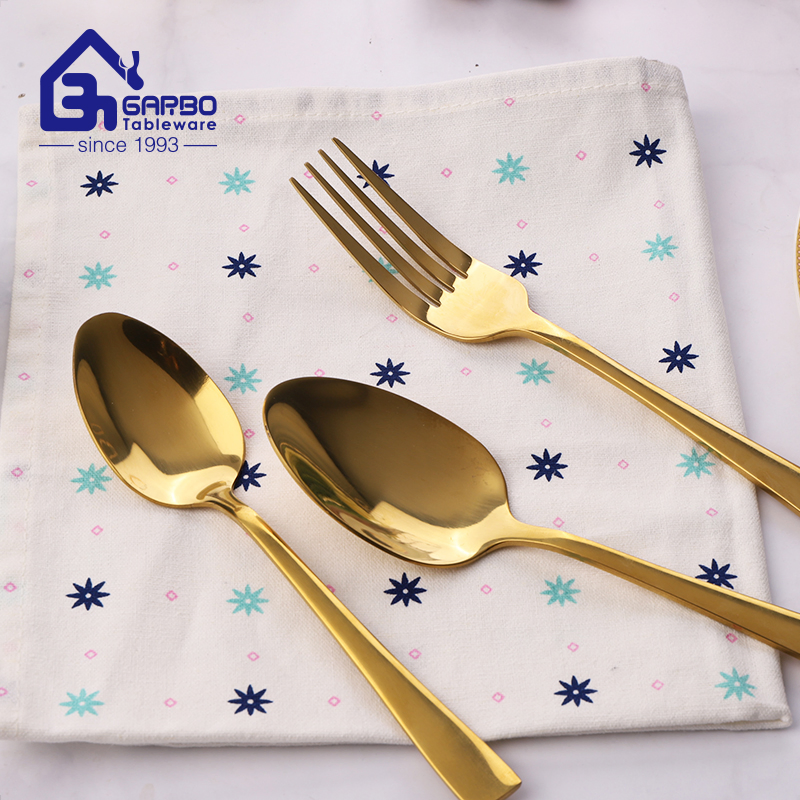 Food Grade Stainless Steel Cutlery Dinner Fork 7.7 Inch Long Dinner Fork Rainbow Flatware Sets Dinner Forks
