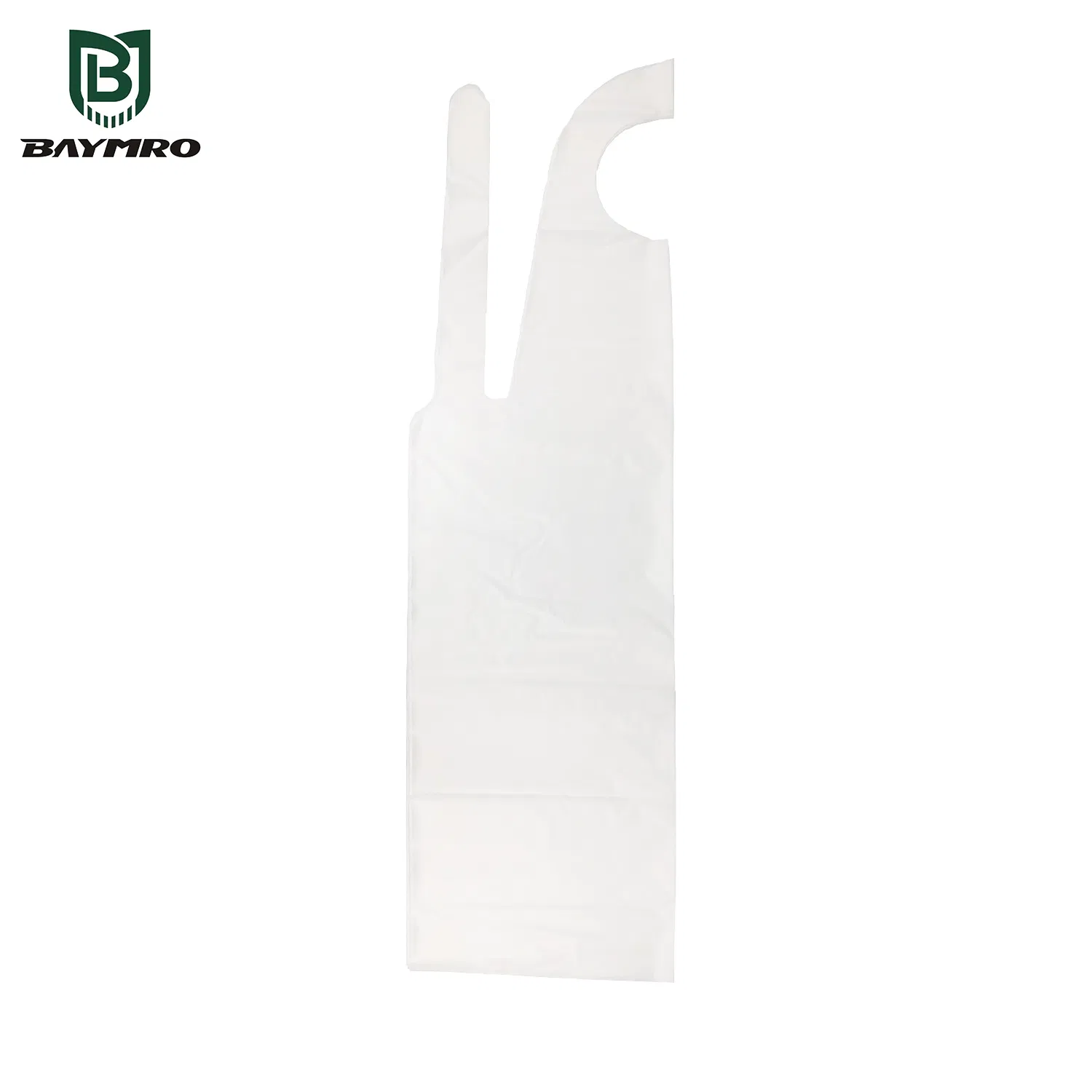 PPE Supplier En13795-2 PPE Supplier Disposable White Waterproof PE Safety Apron with Certificate