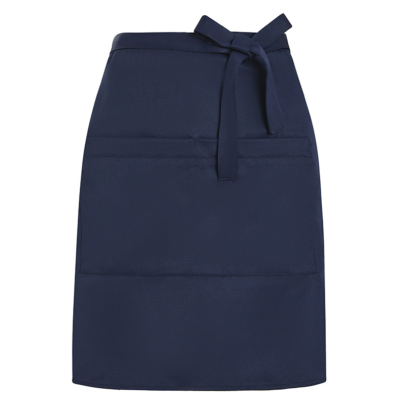 Custom Unisex Blank Waiter Waterproof C Pocket Customized Design Waist Half Polyester Apron