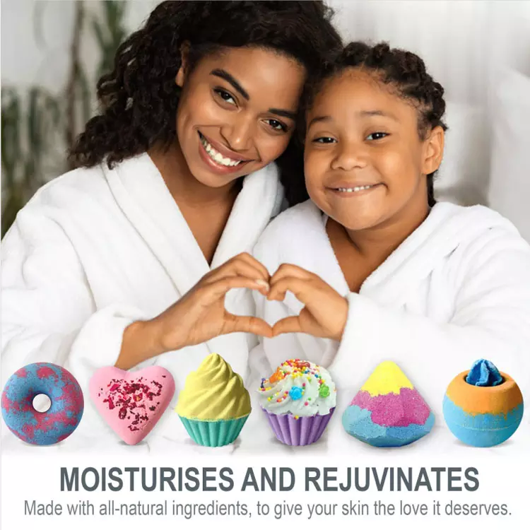 Hot Sale Bath Supplies Ice Cream Bath Bomb Circular Organic Shape Bath Bombs for Kids