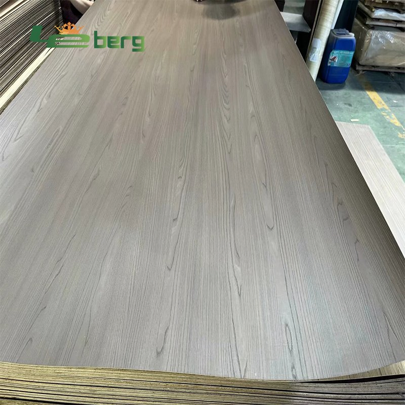 China Factory AA 4*8/4*9 E1 Cloth Grain Embossed Melamine Paper Recon Plywood/Artificial Veneer/Poplar Core ISO for Home Furniture
