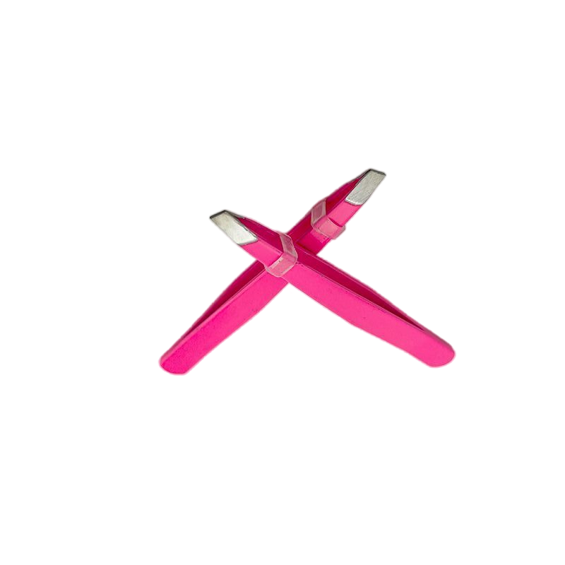 Professional Eyebrow Shaping Tool Customized Portable Slanted Stainless Steel Eyebrow Tweezer