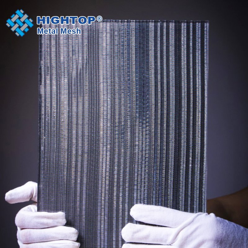 Moisture Resistant Decorative Mesh Fabric Laminated Glass for Bathrooms Partition