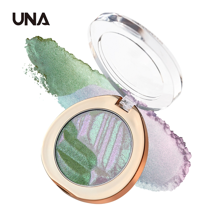 Private Label Cute Makeup Face Duochrome Shiny Long-Lasting Highlighter Whitening Powder Pressed Highlighter
